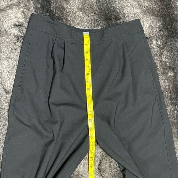 Massimo Dutti Women 10 Black Wool Blend High Rise Paperbag Dress Pants Pockets - Picture 9 of 12